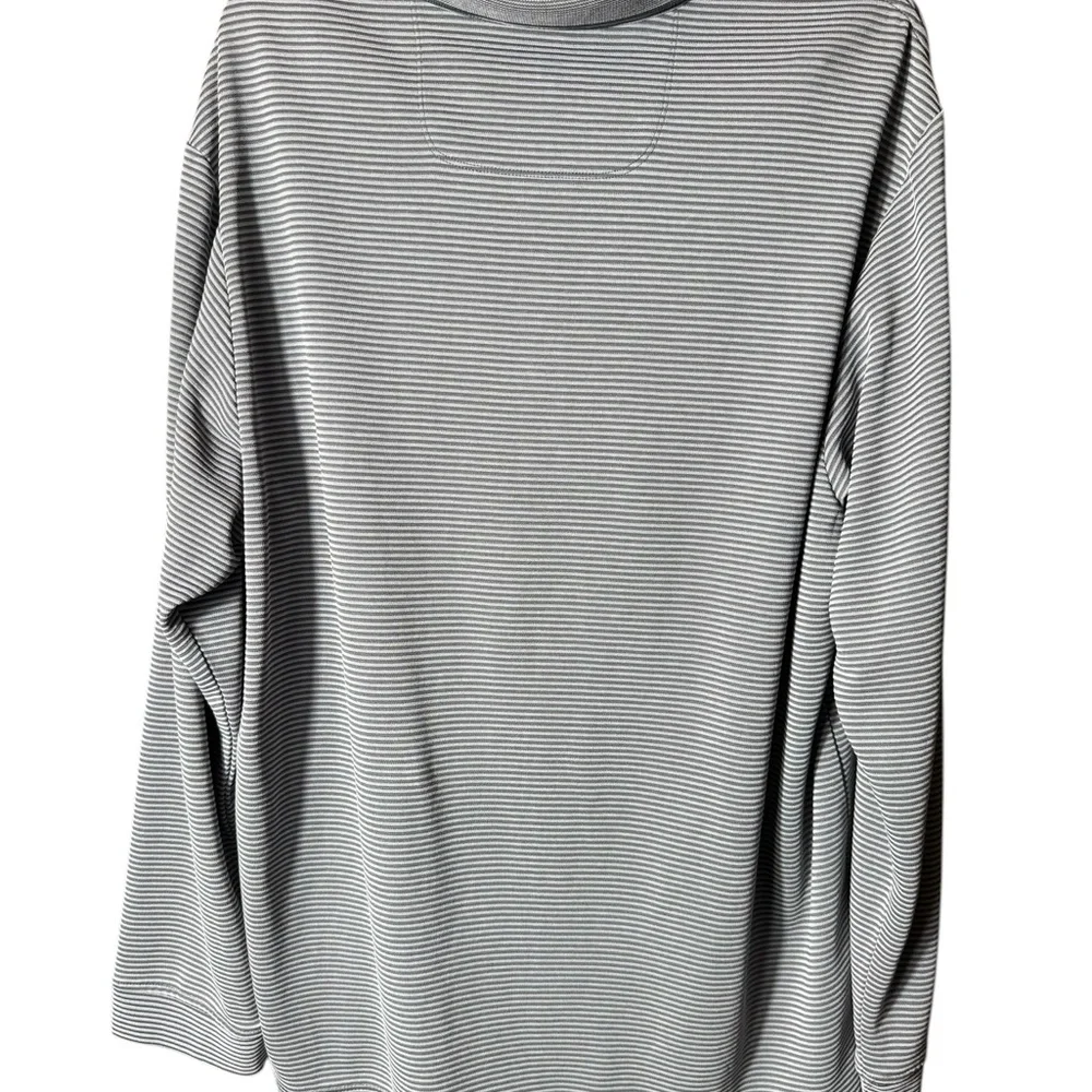 Tommy Bahama Ribbed Knit Tipped Modal Golf‎ / Polo Shirt Gray Size L Men’s